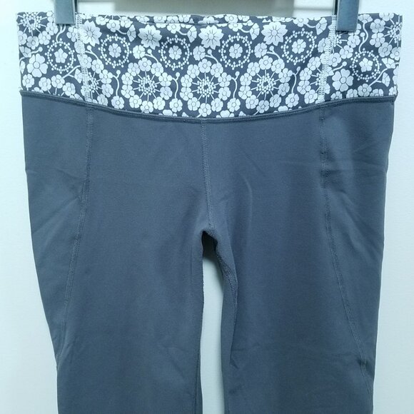 Lululemon Gather Crow Crop Soot Light Twiggy Printed Nimbus Leggings 8 Medium - Picture 3 of 16